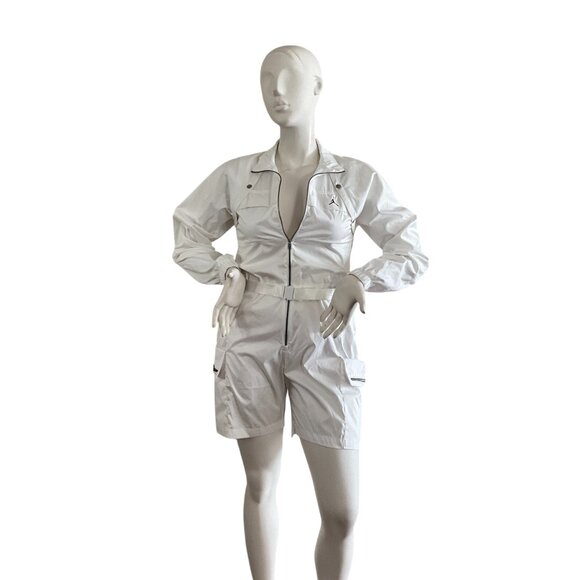 Jordan Utility Romper Convertible Sleeves White S - Picture 4 of 15